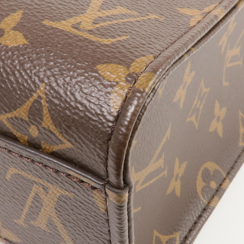 LOUIS VUITTON Monogram Sac Plat BB金扣手挽肩背兩用袋-7