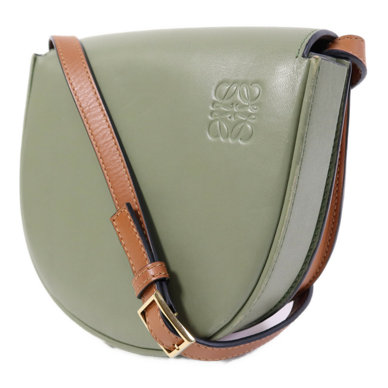 LOEWE 牛皮皮革Heel Duo Bag金扣肩背袋-1