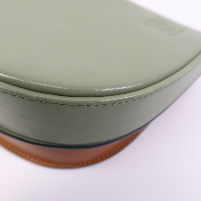 LOEWE 牛皮皮革Heel Duo Bag金扣肩背袋-9