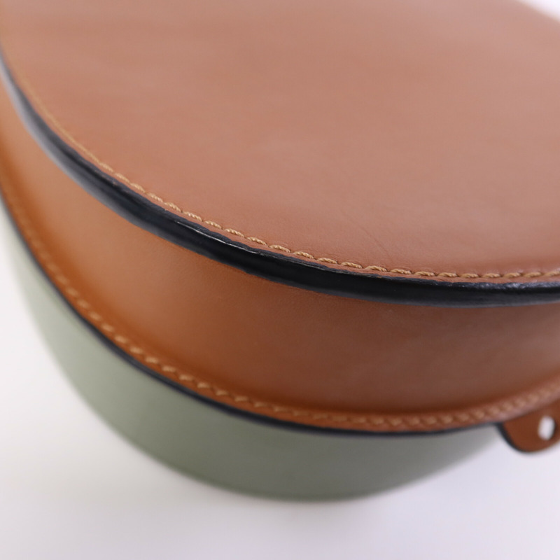 LOEWE 牛皮皮革Heel Duo Bag金扣肩背袋-12