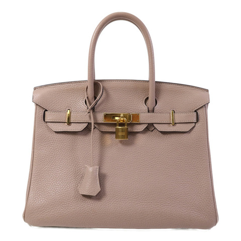 HERMES Togo皮革Birkin 30金扣手挽袋Glycine