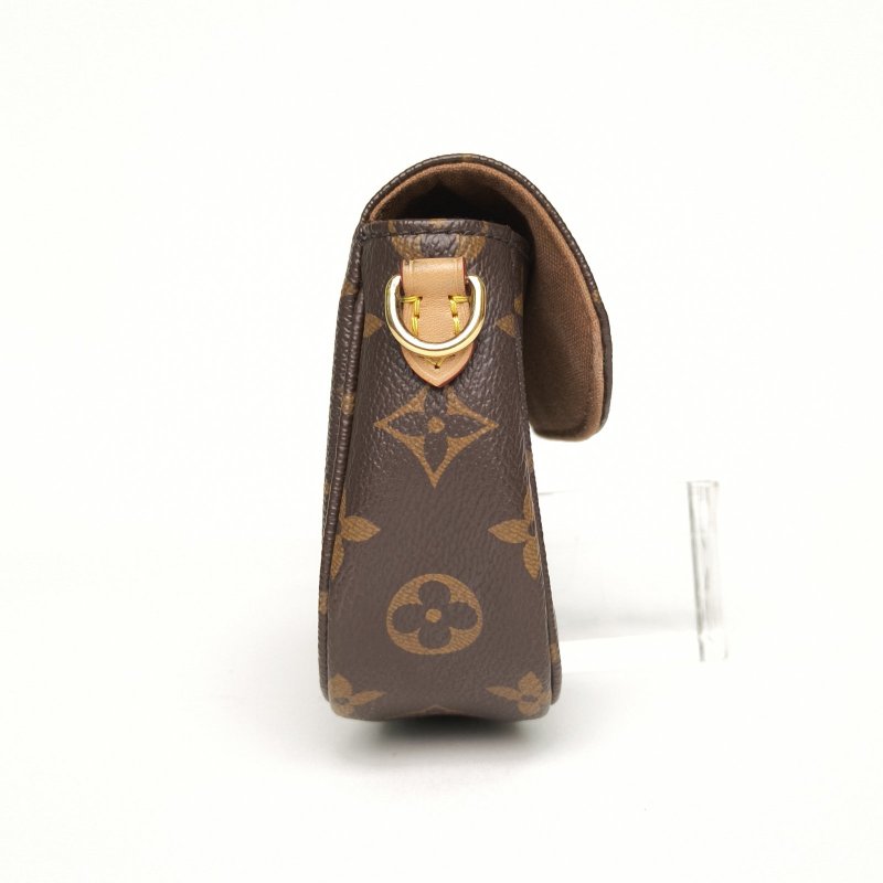 LOUIS VUITTON IVY鏈條腋下包老花PVC金扣晶片肩背包-1