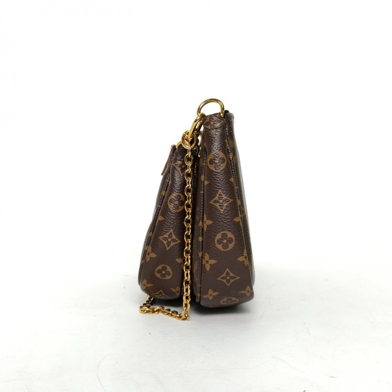 LOUIS VUITTON MultiPochetteAccessoires五合一粉肩帶老花PVC2021肩背包-3