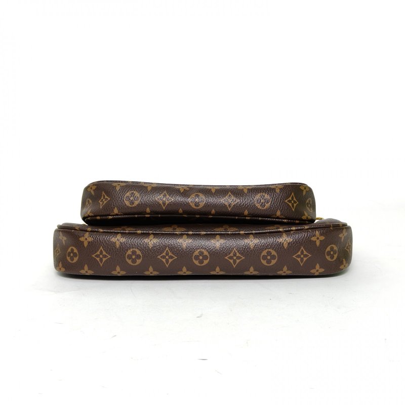 LOUIS VUITTON MultiPochetteAccessoires五合一粉肩帶老花PVC2021肩背包-4