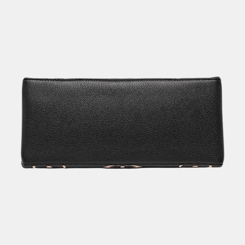 LOUIS VUITTON PALAIS 小號黑色牛皮老花壓紋單肩包手提包斜挎包 金色五金 可拆卸肩帶-5