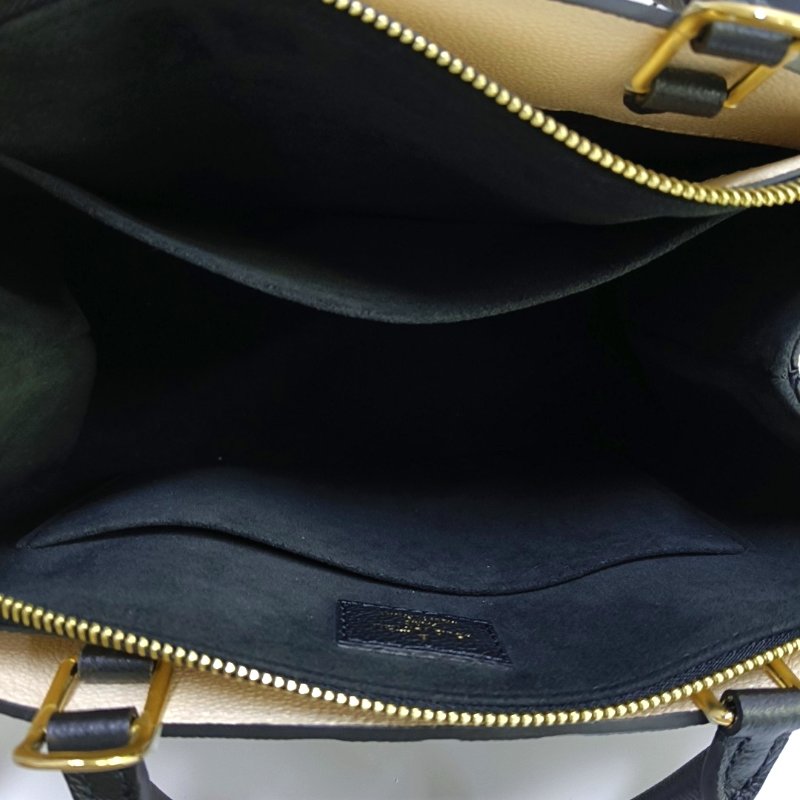 LOUIS VUITTON PALAIS 小號黑色牛皮老花壓紋單肩包手提包斜挎包 金色五金 可拆卸肩帶-6