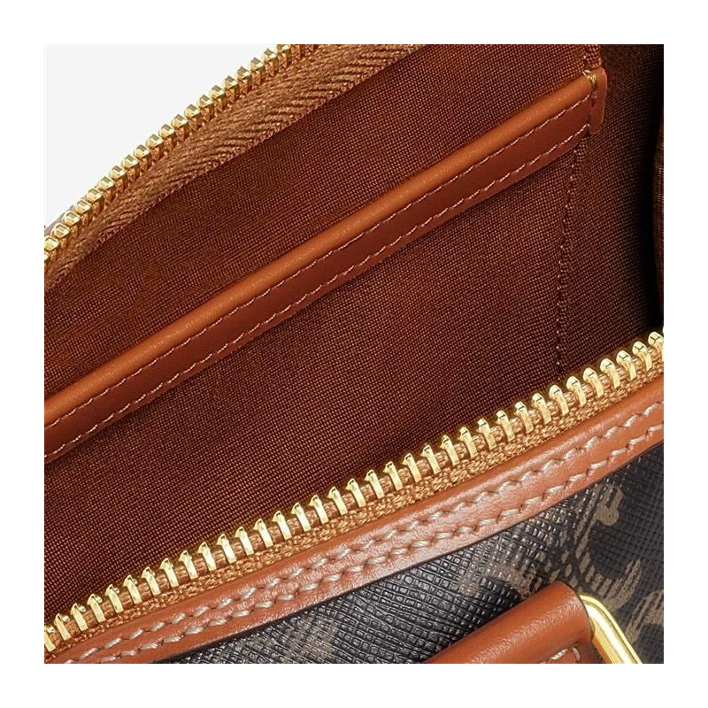 CELINE 小號波士頓 Triumph 帆布小牛皮包 113772CAS04LU-8