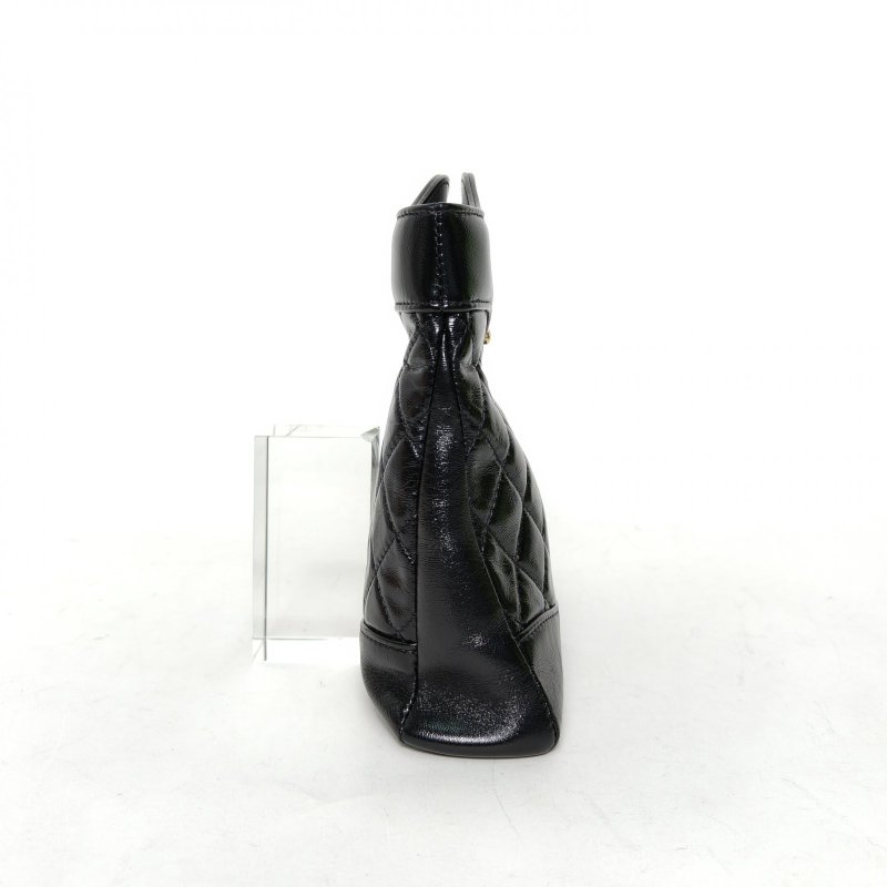 CHANEL 31Bag24B/23*22黑色羊皮晶片開金扣肩背包-1