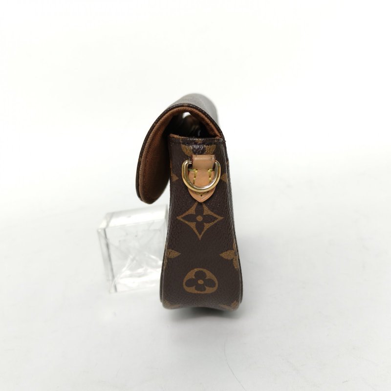 LOUIS VUITTON IVY鏈條腋下包老花PVC金扣晶片肩背包-1