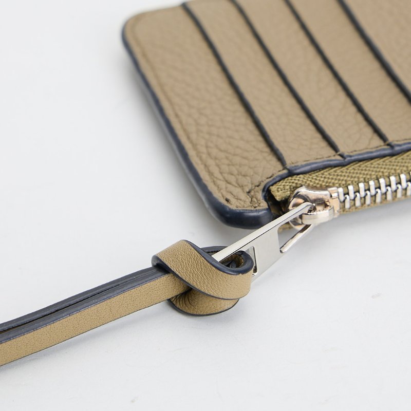 二手Loewe 拉鍊卡包/酪梨綠-13