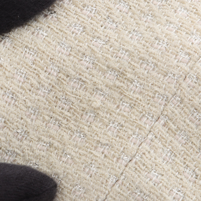 香奈兒 (CHANEL) 斜紋軟呢珍珠套裝 P17766V09979 羊毛/尼龍/腈綸/人造絲 米色 二手 女士-8