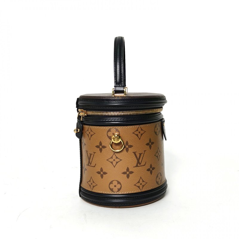 LOUIS VUITTON CANNES圓桶包拼色PVC2019老花肩背包-1