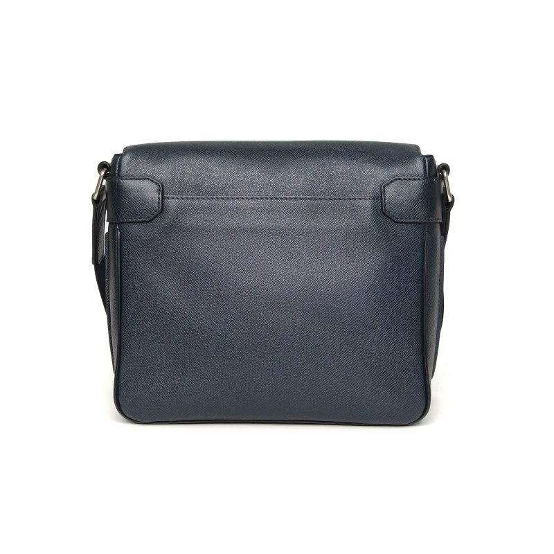 LOUIS VUITTON 墨藍色牛皮2013LV斜挎包男士肩背包-2