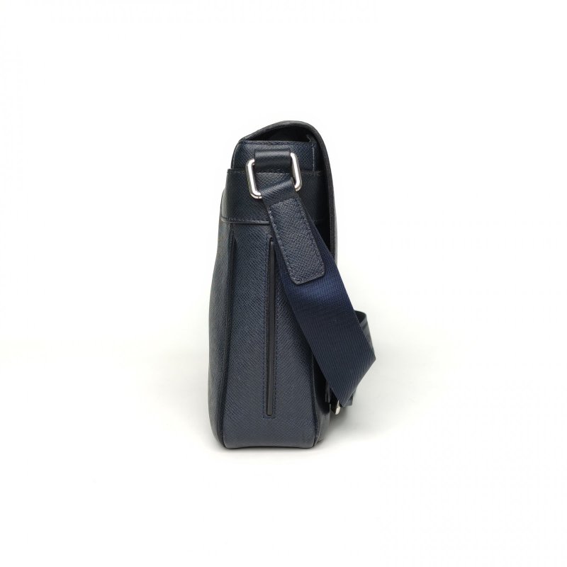 LOUIS VUITTON 墨藍色牛皮2013LV斜挎包男士肩背包-3