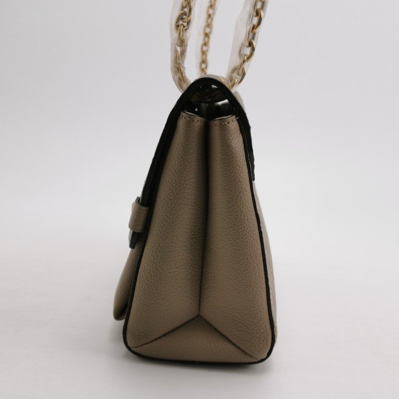 Louis Vuitton(LV)Vavin小號牛皮純色老花壓紋鎖扣單肩包芯片款-2