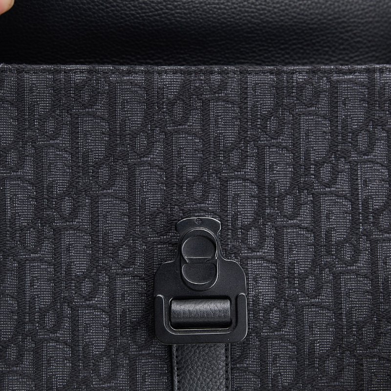 二手DIOR saddle 小號馬鞍郵差包/黑老花-20