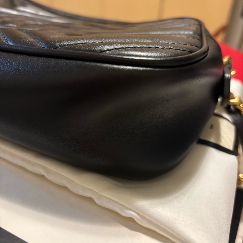 Gucci 馬夢黑色 相機包24cm-14