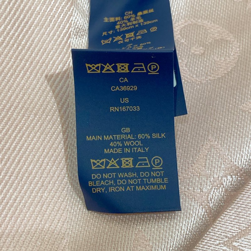 TW4589 Louis Vuitton 路易威登 方巾 粉色 純絲羊毛混紡料M76874 Schalle Monogram Classic Scarf 139 x 139cm Wool x Silk-7