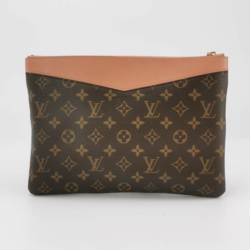 Louis Vuitton(LV)Daily牛皮Monogram印花手拿包芯片款-3