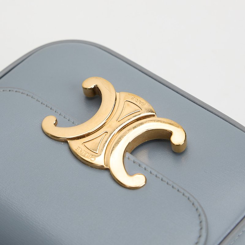 二手Celine mini凱旋門小包/霧霾藍-5