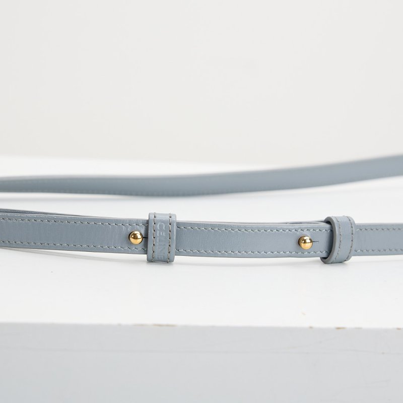 二手Celine mini凱旋門小包/霧霾藍-14