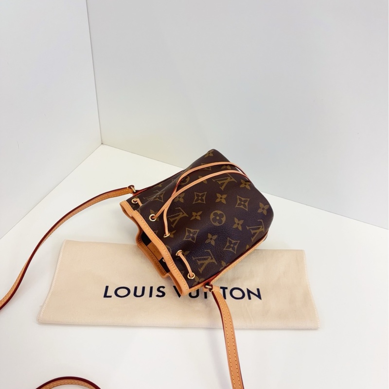 【99新閒置🆕】LV nano noe 老花抽繩小水桶 斜挎包-5