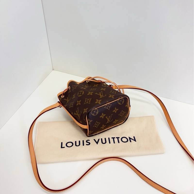【99新閒置🆕】LV nano noe 老花抽繩小水桶 斜挎包-6