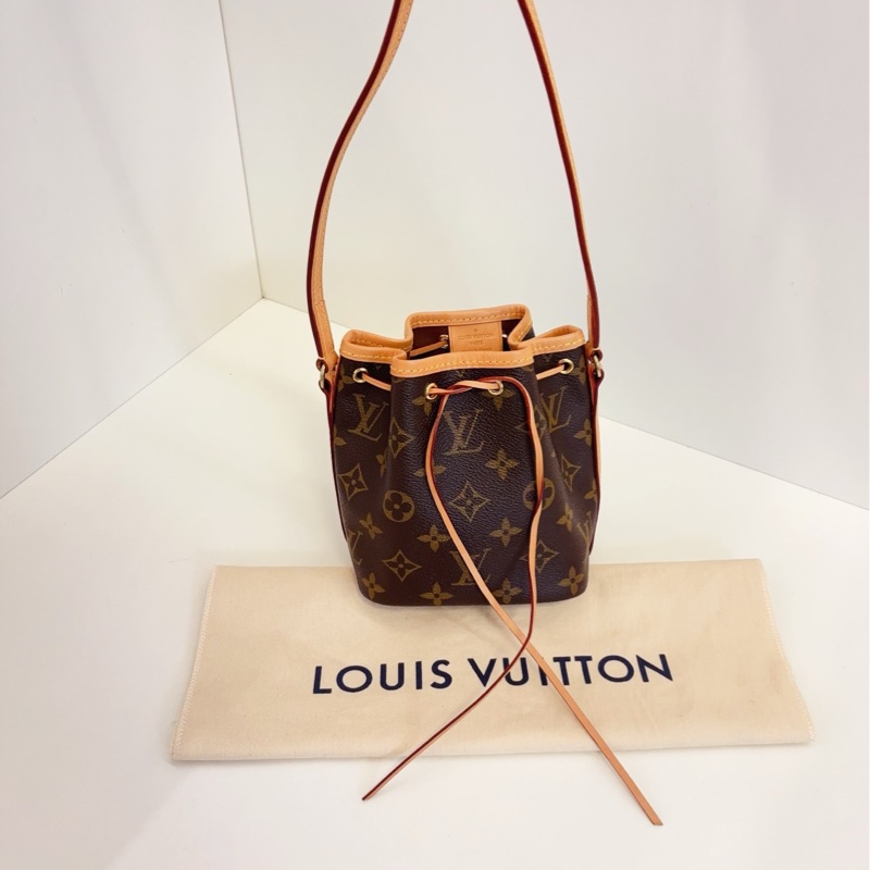 【99新閒置🆕】LV nano noe 老花抽繩小水桶 斜挎包-7