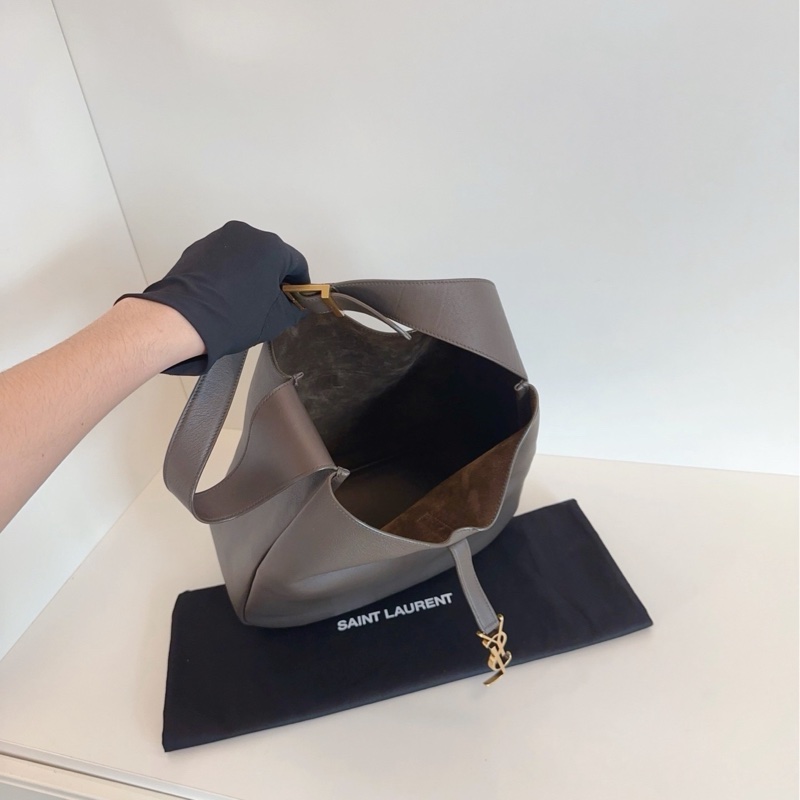 【99新🆕】YSL  Le5à7 Hobo腋下包 水桶包 Rose同款大號-5