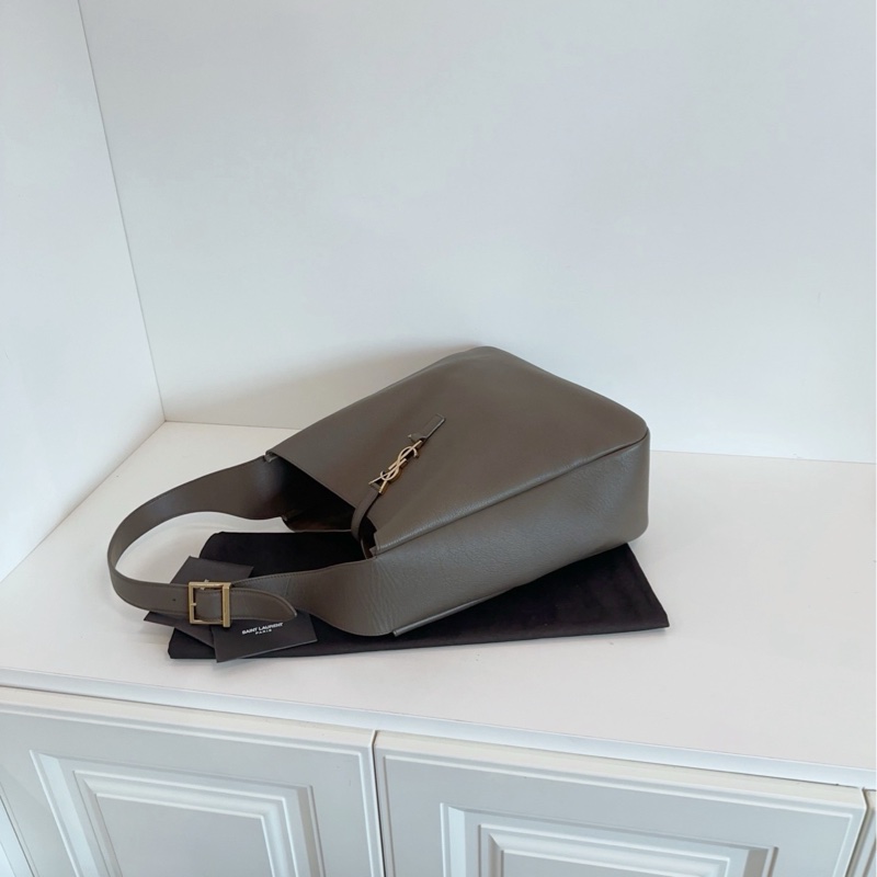 【99新🆕】YSL  Le5à7 Hobo腋下包 水桶包 Rose同款大號-6