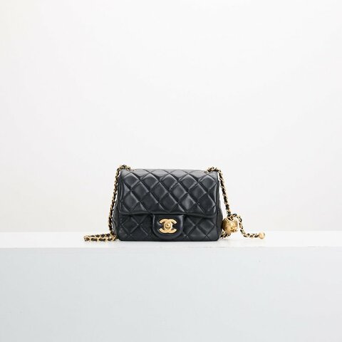 二手Chanel 金球方胖/黑金