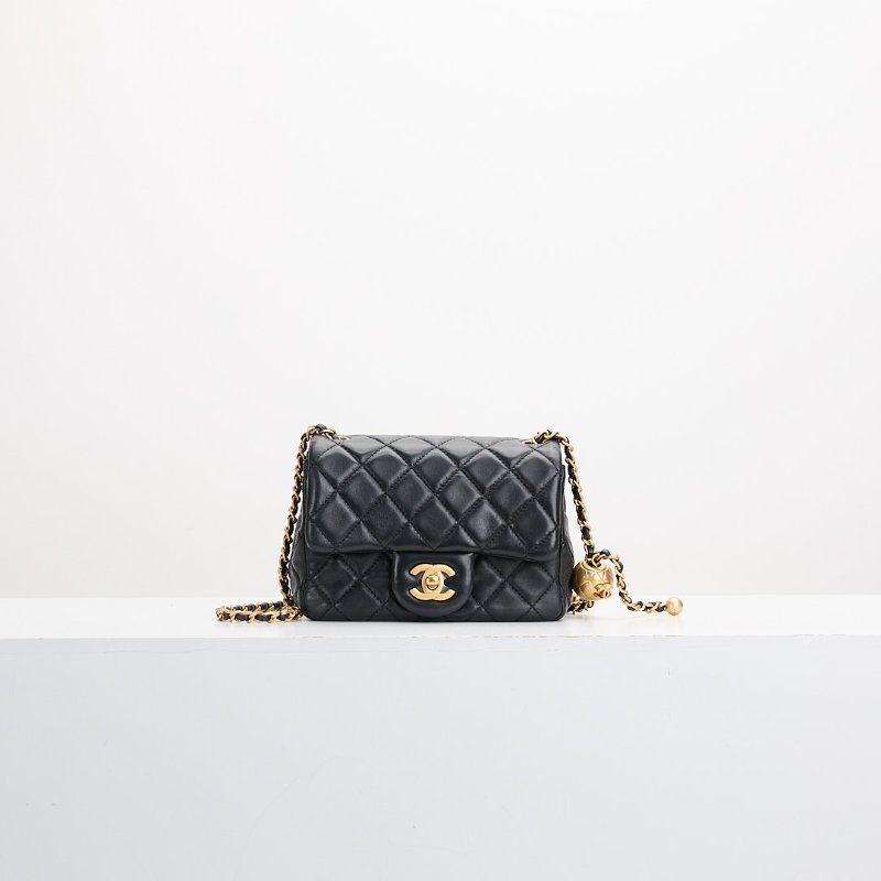 二手Chanel 金球方胖/黑金-0