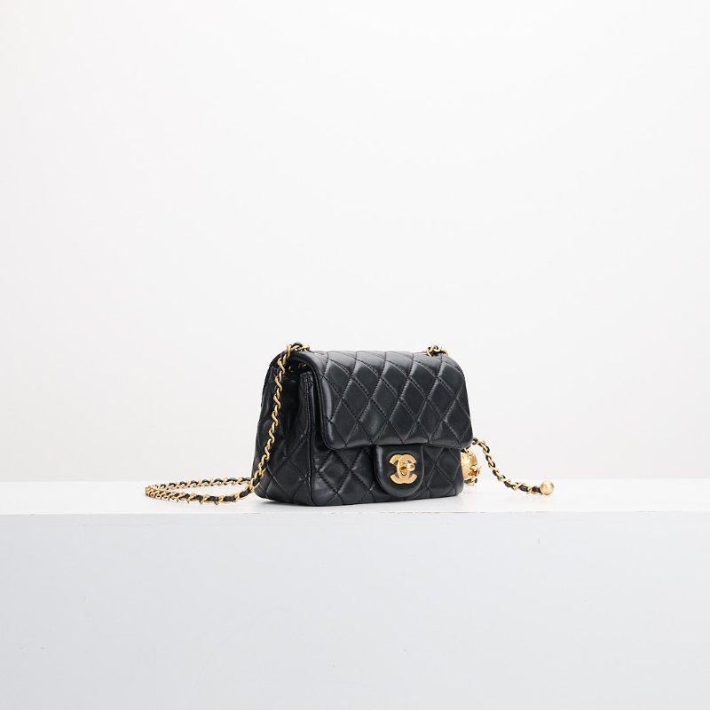 二手Chanel 金球方胖/黑金-1