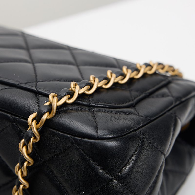 二手Chanel 金球方胖/黑金-8