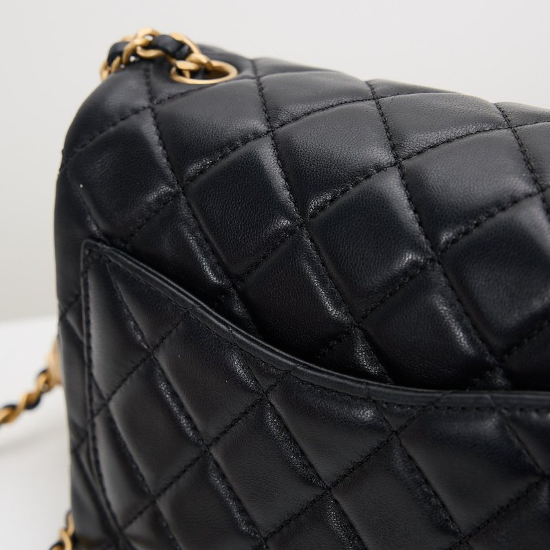 二手Chanel 金球方胖/黑金-9
