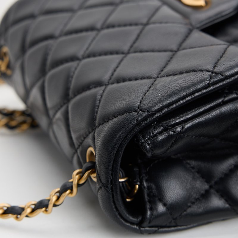 二手Chanel 金球方胖/黑金-10