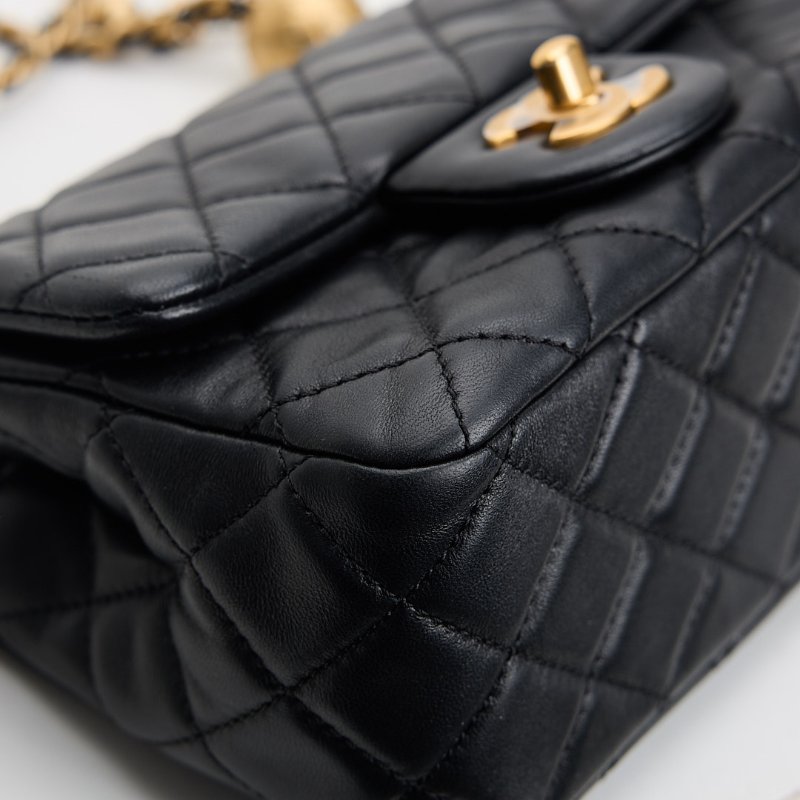 二手Chanel 金球方胖/黑金-13