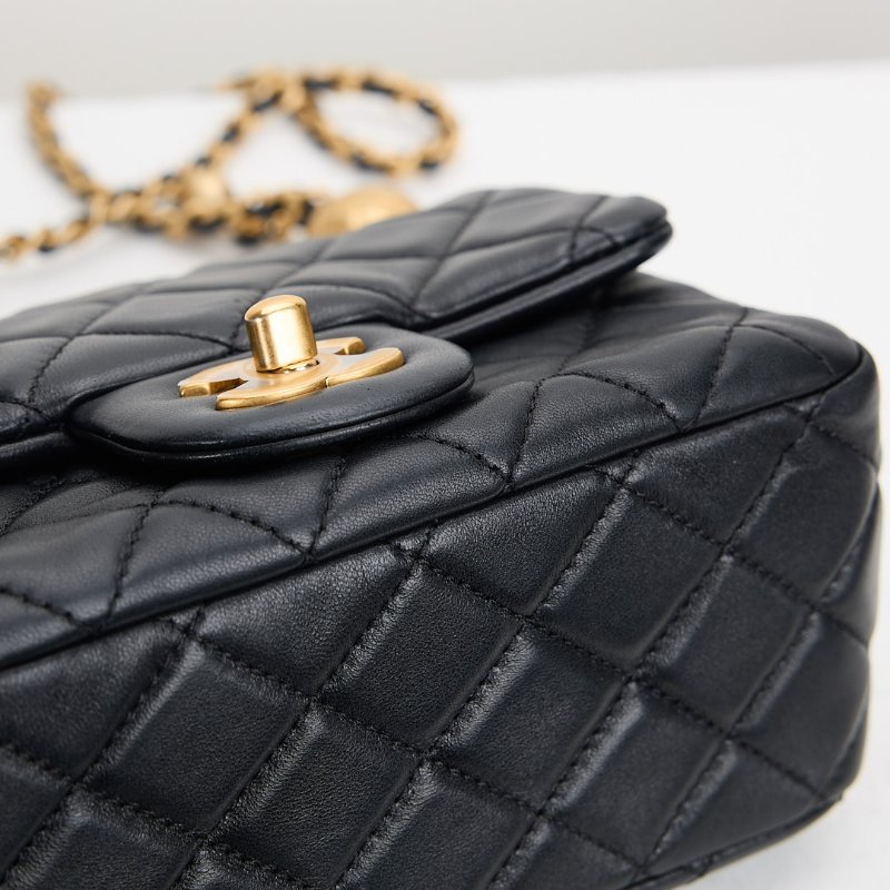 二手Chanel 金球方胖/黑金-14