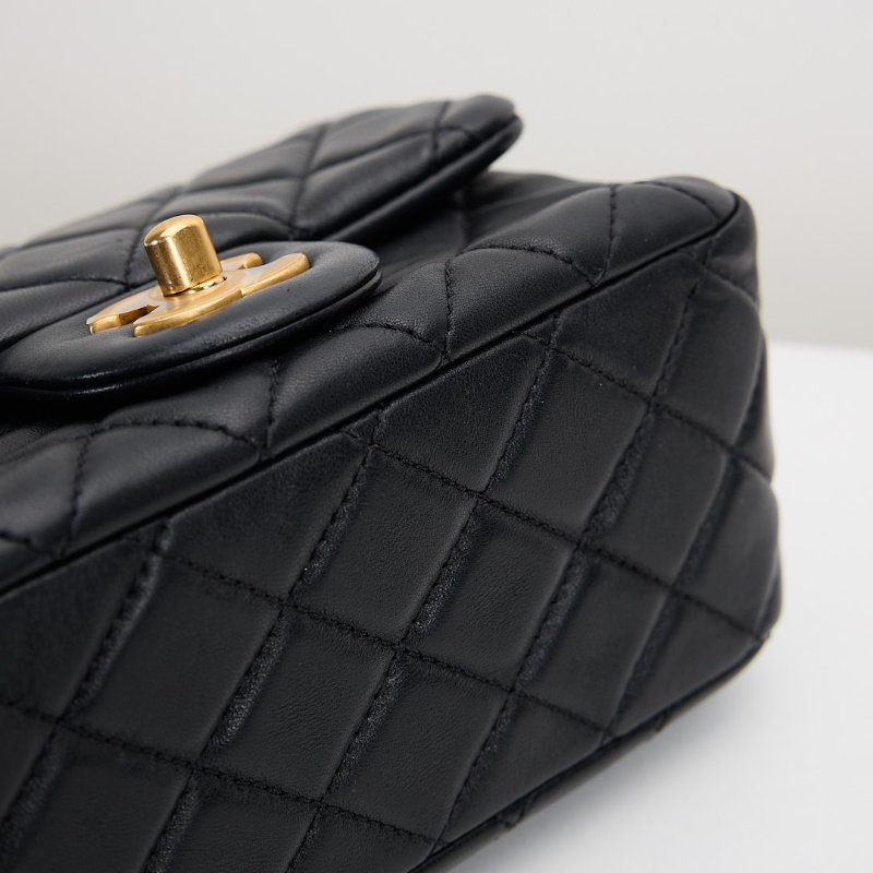 二手Chanel 金球方胖/黑金-15