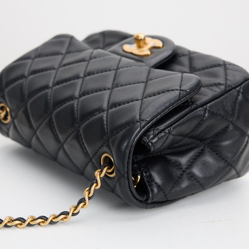 二手Chanel 金球方胖/黑金-17