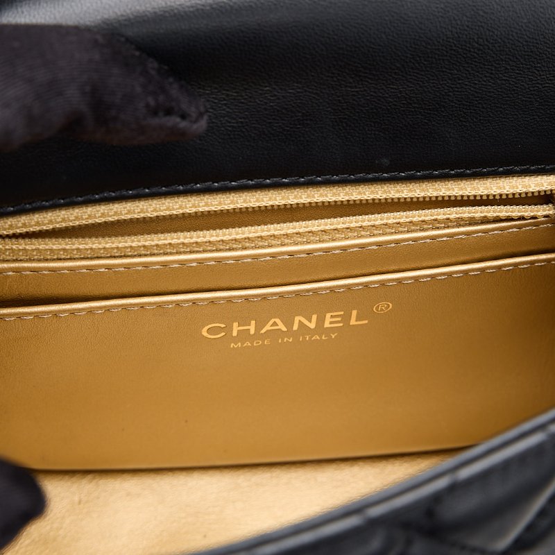 二手Chanel 金球方胖/黑金-26