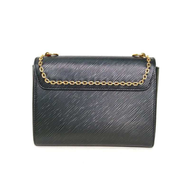 LOUIS VUITTON TWIST中號23黑色EPI水波紋牛皮金扣2020肩背包-2