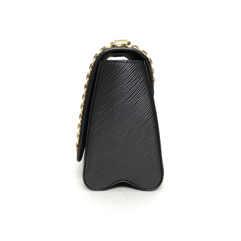 LOUIS VUITTON TWIST中號23黑色EPI水波紋牛皮金扣2020肩背包-3