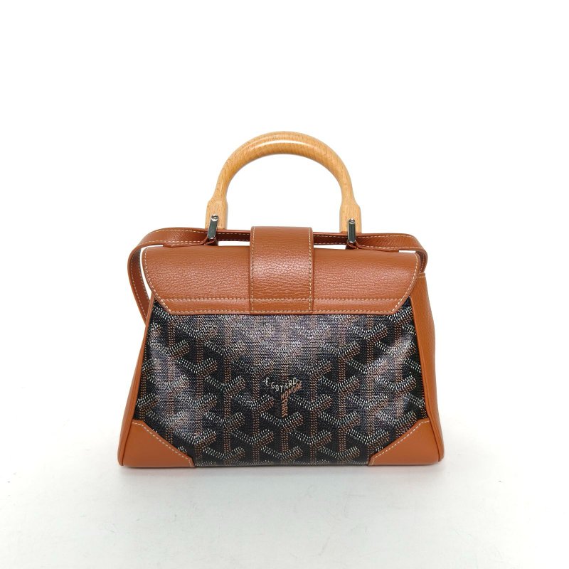 GOYARD SAIGON西貢Mini20金棕色牛皮/PVC肩背包-2