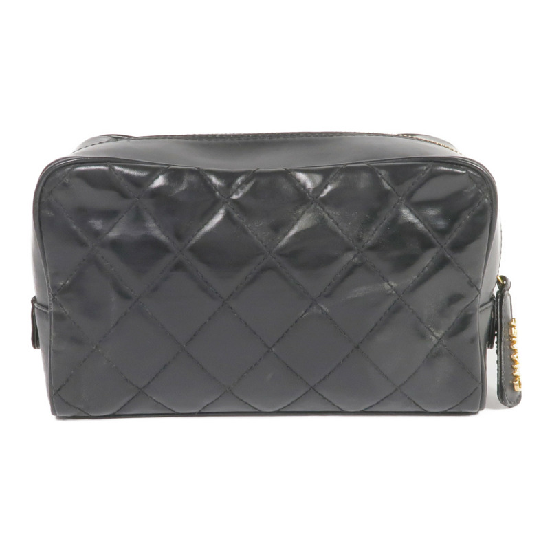 CHANEL 羊皮皮革Pouch金扣手拿包-1