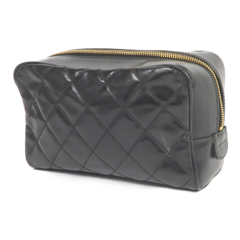 CHANEL 羊皮皮革Pouch金扣手拿包-2