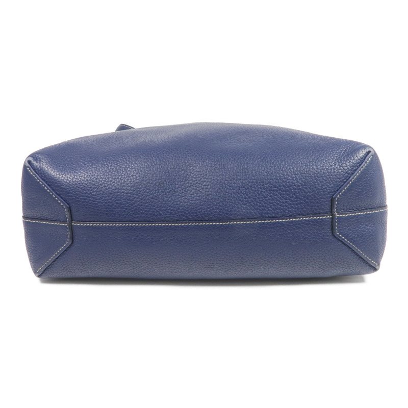 HERMES Clemence皮革Double Sens 35手挽袋Bleu Saphir/Bleu Izmir-3