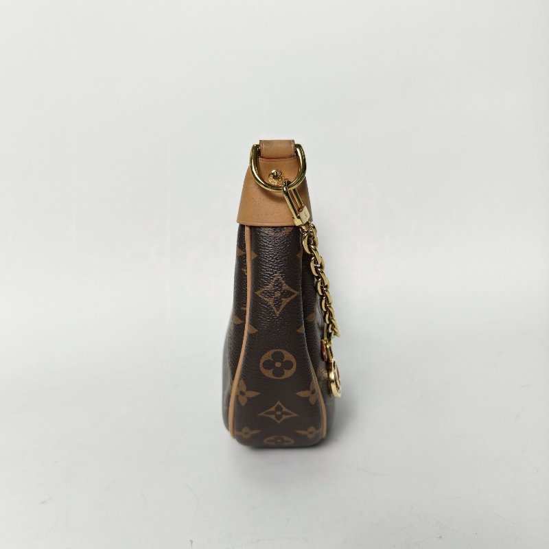 LOUIS VUITTON Loop豌豆包老花PVC金扣晶片肩背包-3