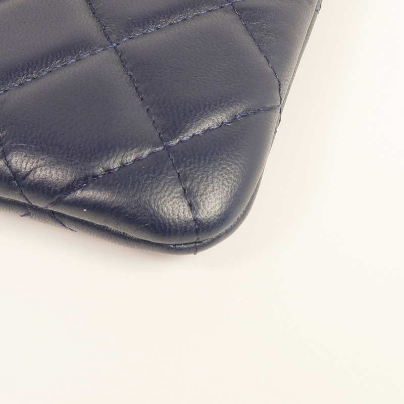 CHANEL 羊皮皮革Clutch Bag金扣手挽袋-5