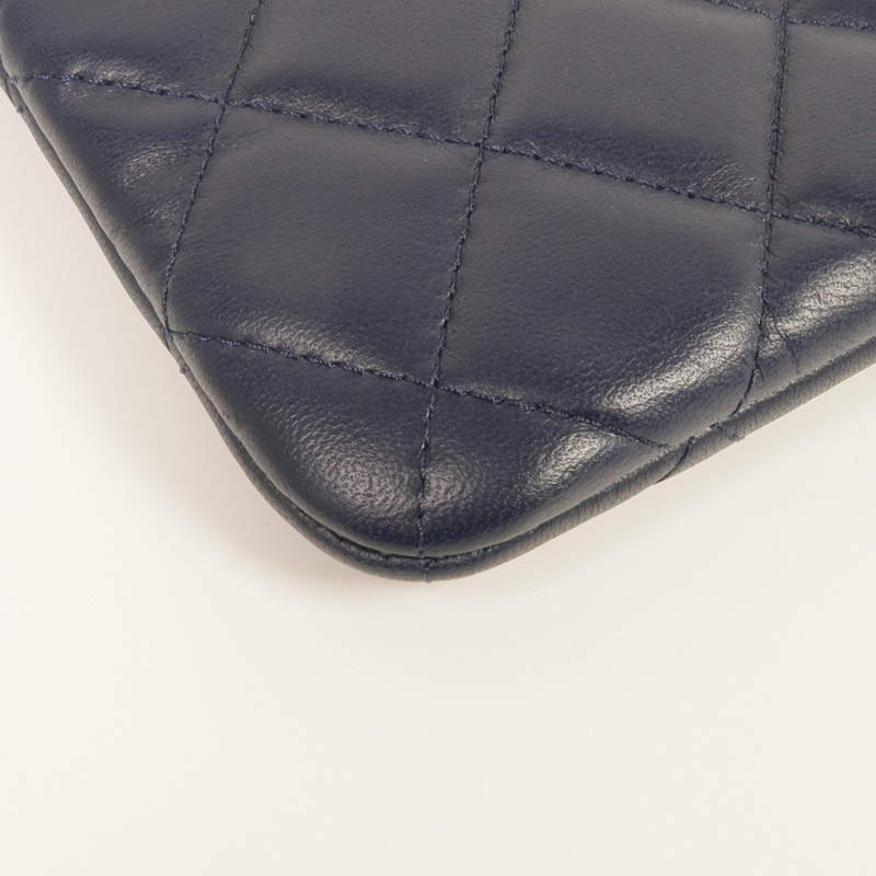 CHANEL 羊皮皮革Clutch Bag金扣手挽袋-6